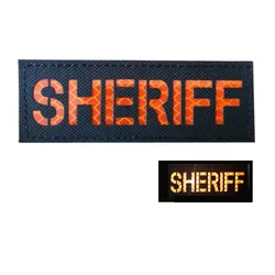 PVC IR Reflective Infrared Patch Armband Badge Decorative Clothing Application with Hook for Bag