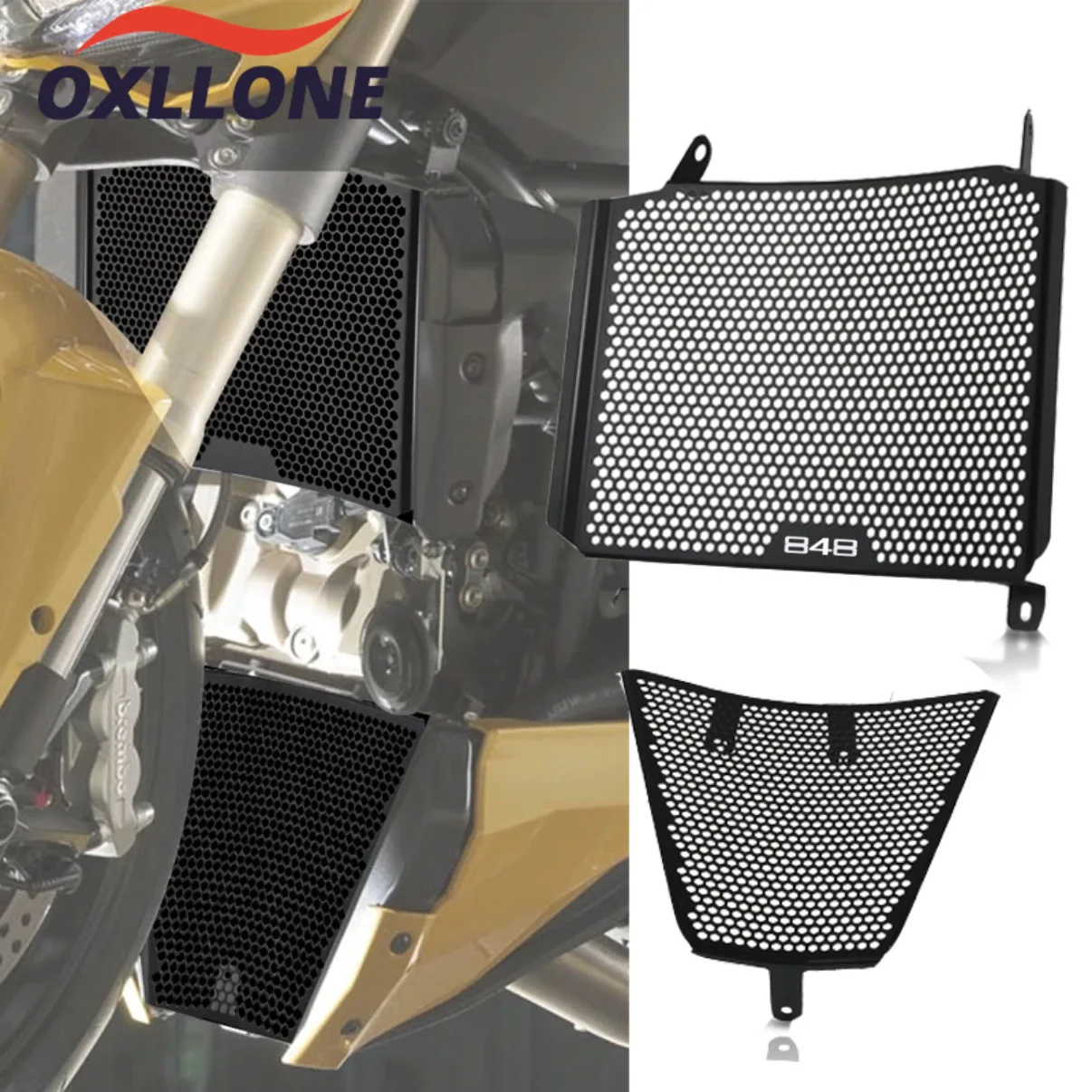 

For Ducati Streetfighter 848 2012 - 2016 Streetfighter 1098 2009 - 2013 Radiator Grille Guard Cover Oil Cooler Guard Protector