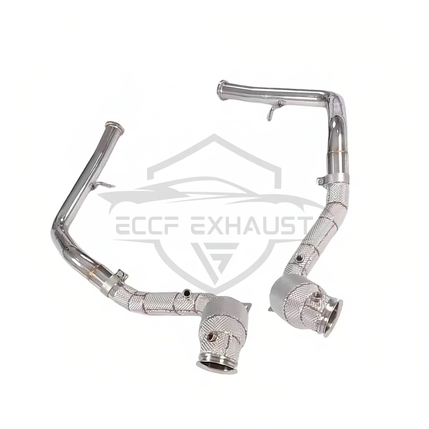 

Sporty High Flow Stainless steel Downpipe with Heat Shield for Mercedes G63 W464 4.0T Performance Upgrade Easy Installation