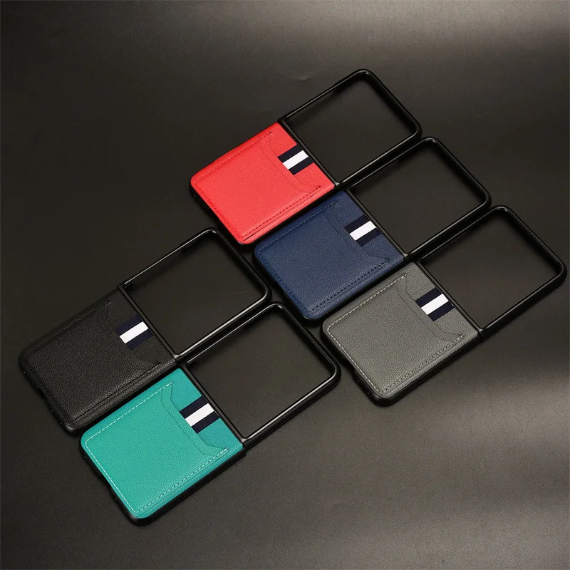 

For Motorola Moto Razr 50 Ultra card insertable non slip foldable back cover Phone case for Moto Razr Plus 2024 Phone case