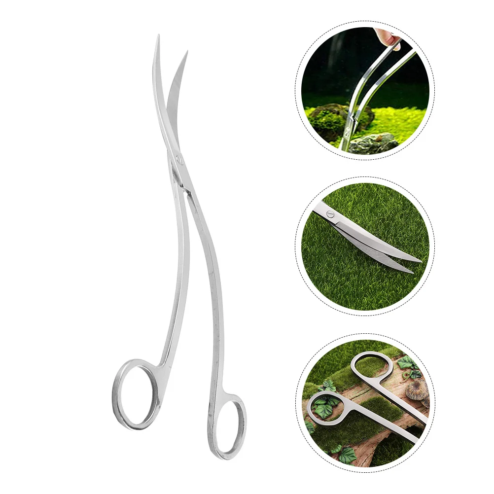 

Wave Scissor Stainless Steel Sharp Aquarium Plant Trimming Scissors Fish Tank Tool for Smooth Clean Cuts Wave Scissor