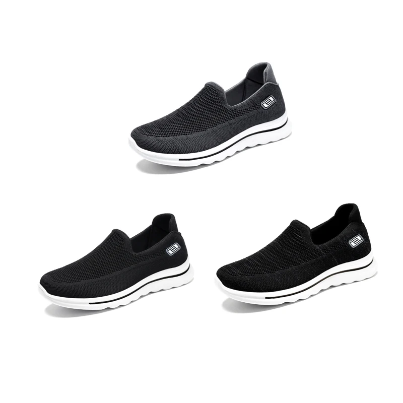 Single Shoes Comfortable Soft Sole Breathable Casual One-pedal Walking Shoes Men's Spring New Style Mesh Comfortable Sneakers