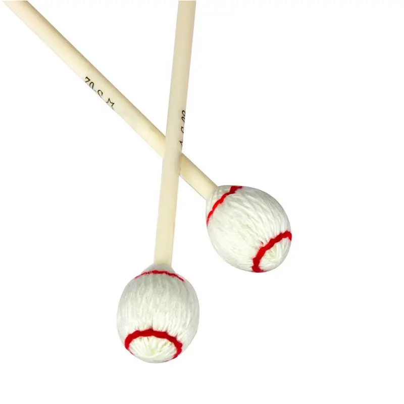 ABST Marimba Mallet White Marimba Hammer Drum Stick Drum Hammer Circle White Percussion Instrument Accessories view 5