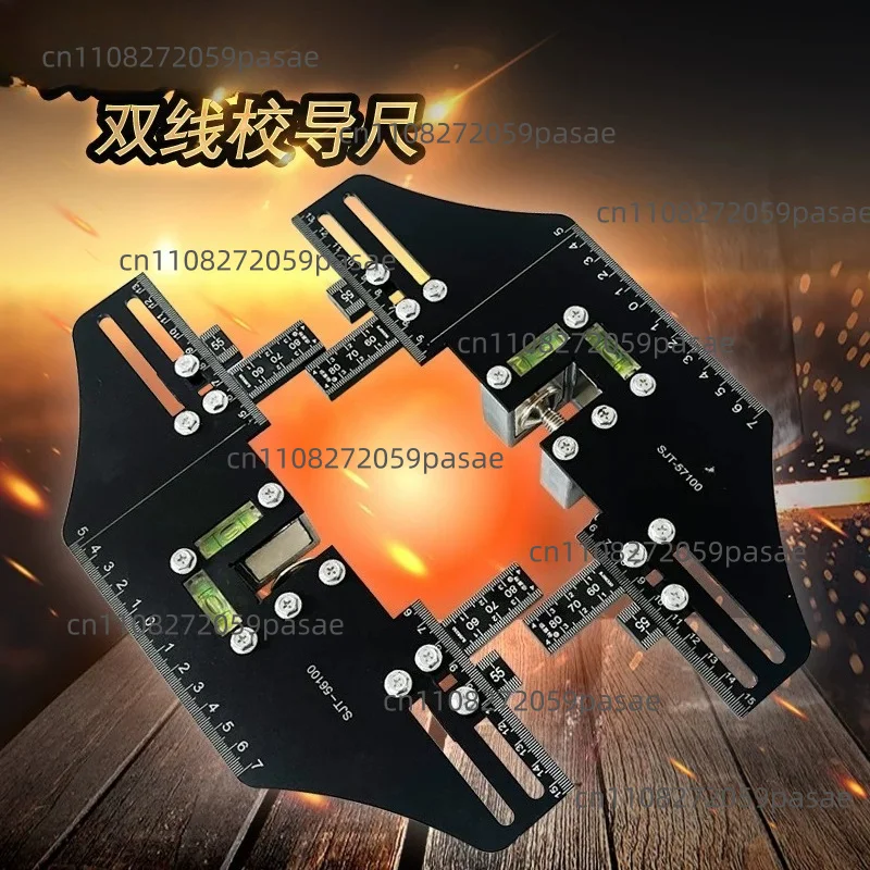 Double Track Elevator Lift Guide Ruler Rail Positioning Ruler