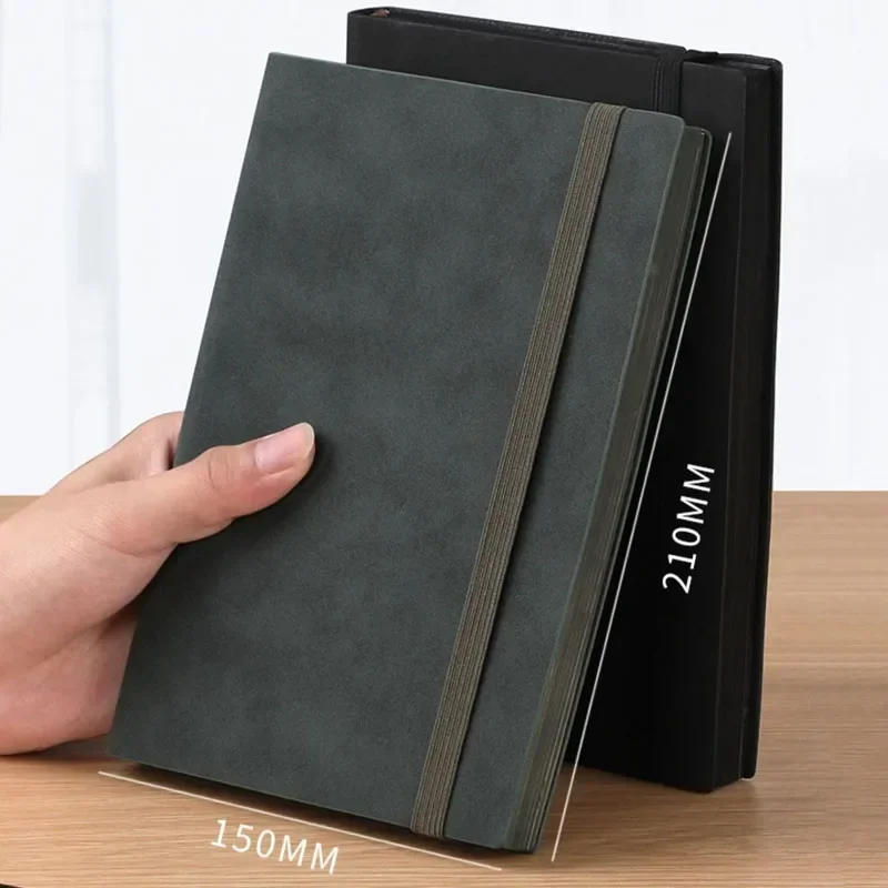 256 Pages Sheepskin A5 Notebook Notepad Diary Business Journal Planner Agenda Organizer Note Book Office School Supplies