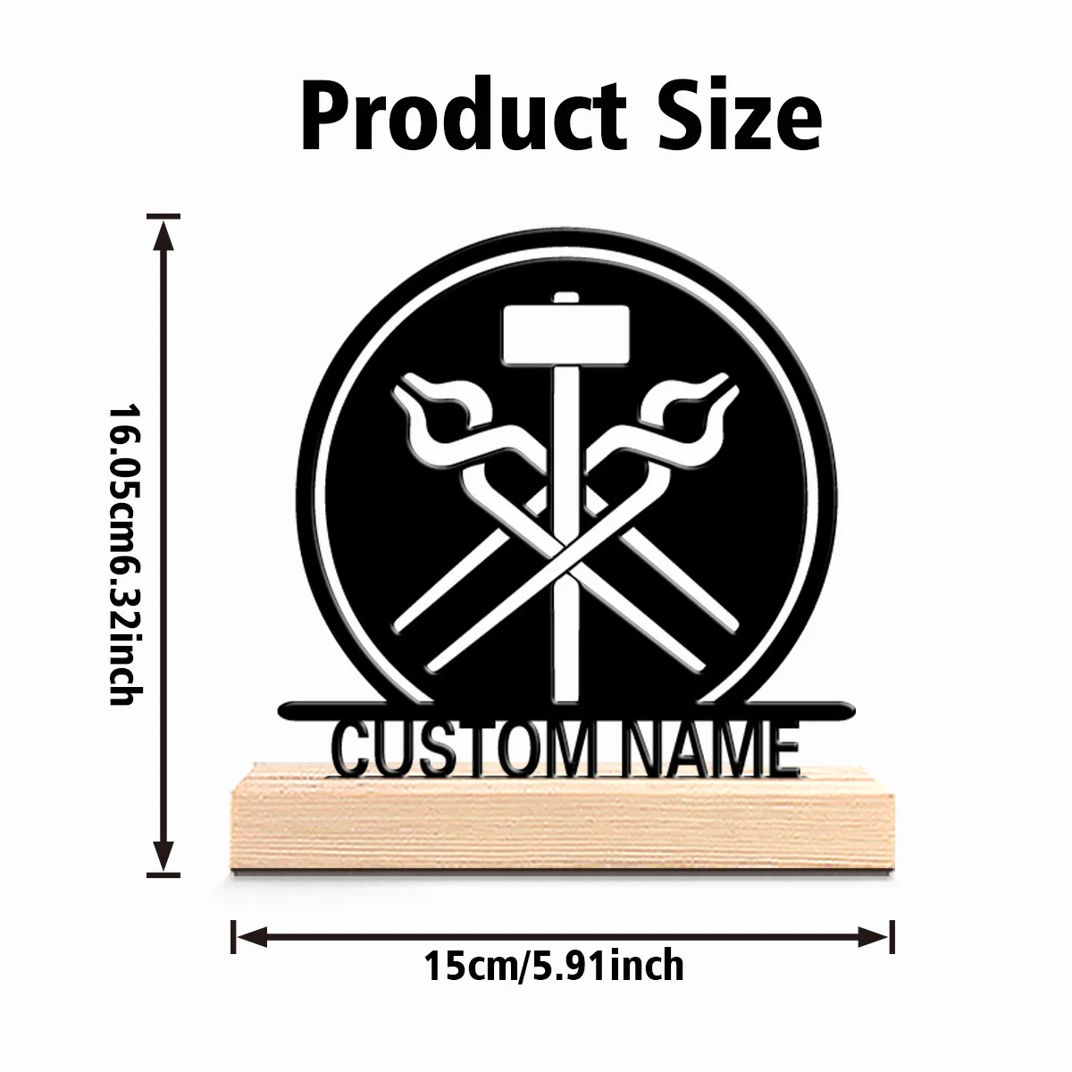 1 قطعة تماثيل حداد رومانسية مخصصة/أعمال المعادن تأتي مع قاعدة خشبية ، مناسبة كهدية للمحترفين