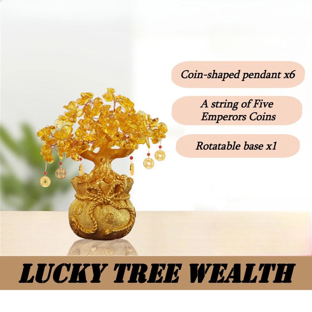 Lucky Tree Wealth, Yellow Crystal Tree, Money Tree Ornaments, Newborn Photography Accessories, Unique Present, Christmas Gifts