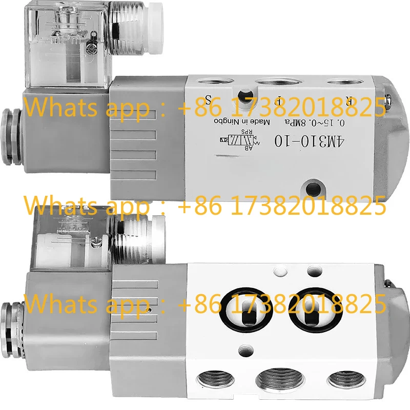 Original all white 4M310-08 plate two position five way 4M310-10 plate actuator solenoid valve