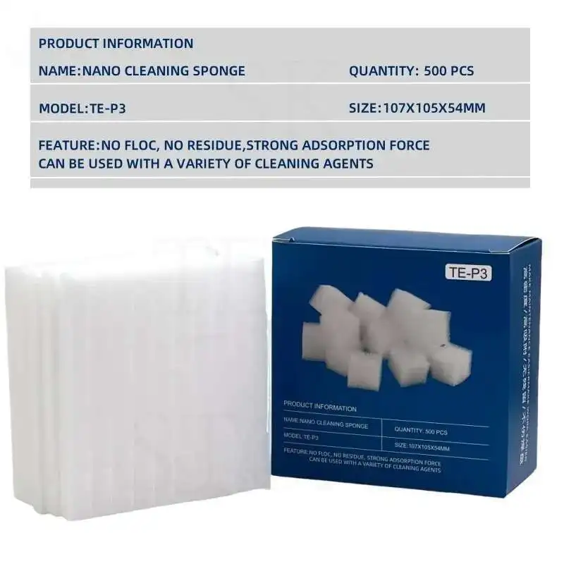 TE-P3 Nano Cleaning Sponge 500pcs for Cell Phone Screen Degumming/Camera/PCB Soldering Oil Cleaner Dustless Wiping Tool - Image 5