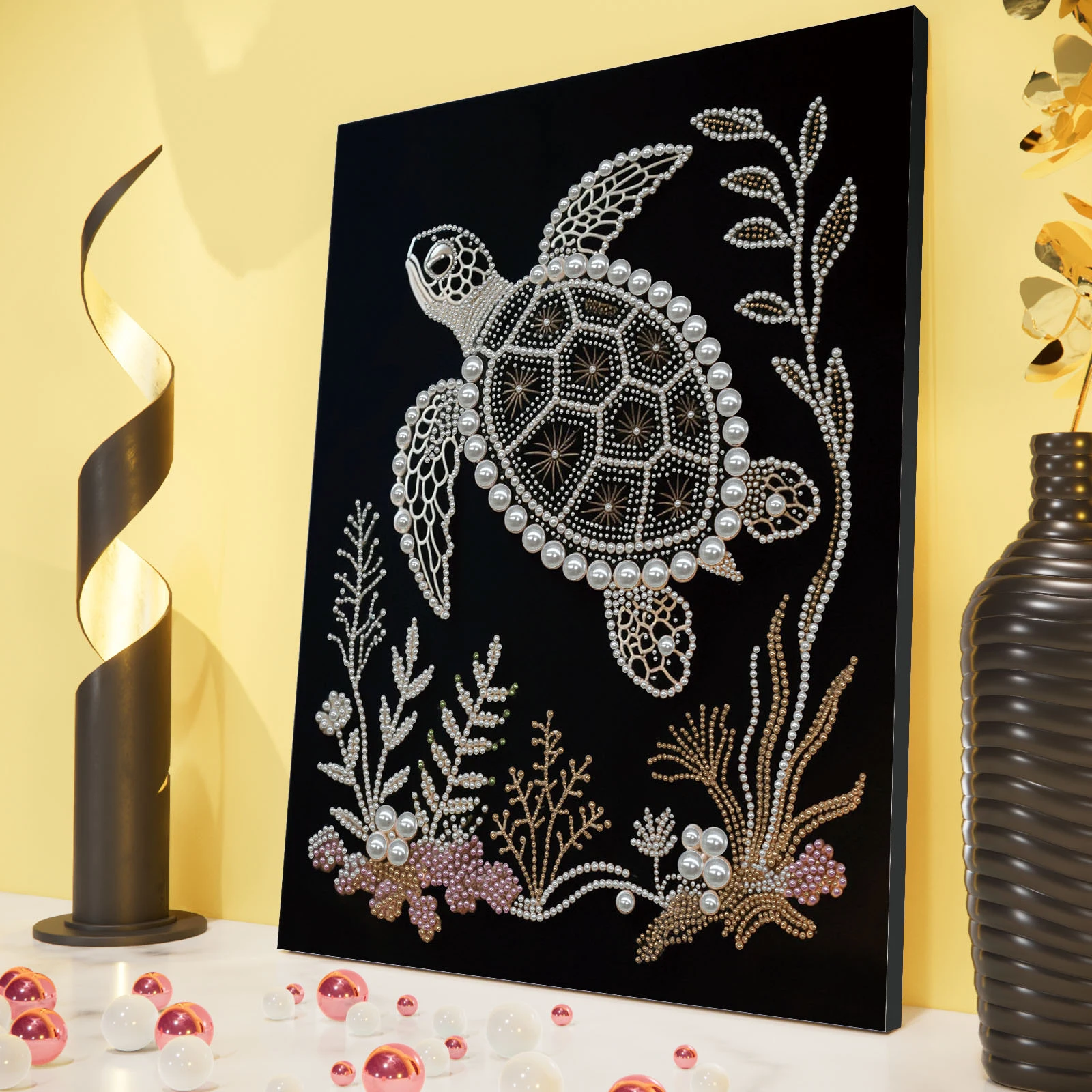 

DIY Pearl Art Painting for Home Wall Decor With Frame 30x40cm (CX309)