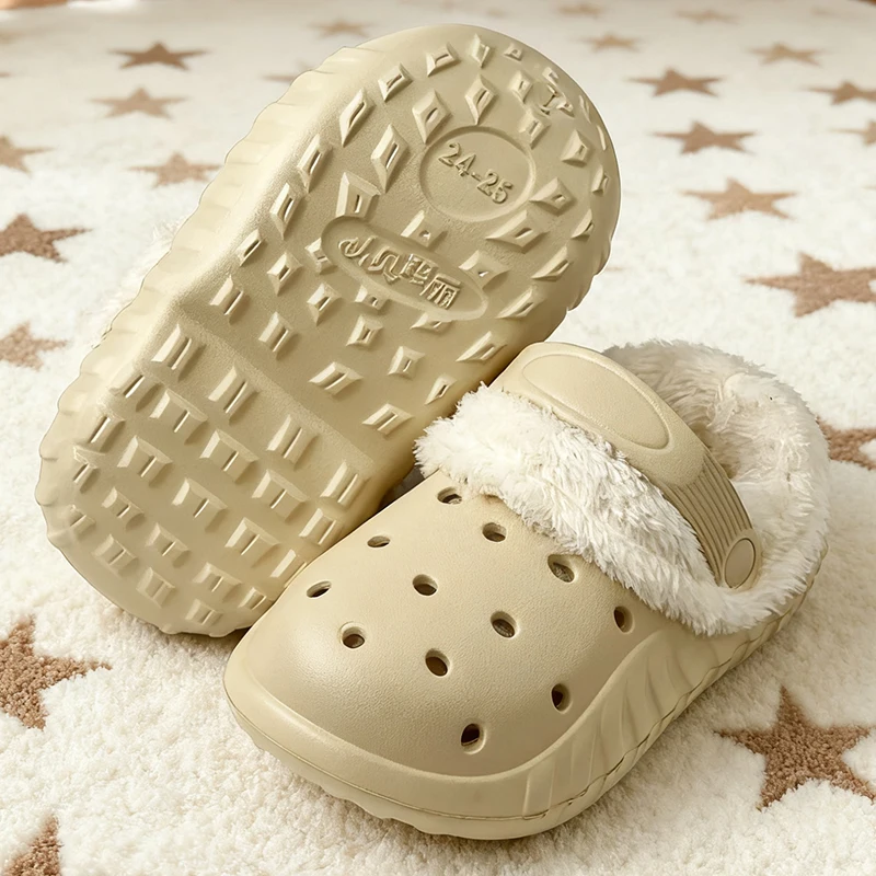 أحذية قطنية للأطفال مع شباشب قطنية كرتونية قطيفة وسميكة للأولاد والبنات في الخريف والشتاء، متوفرة #5