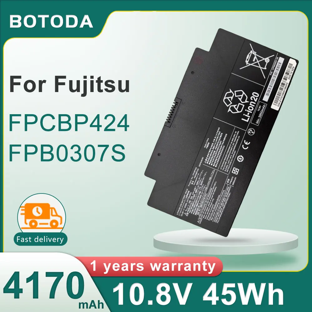 BOTODA FPCBP424 10.8V 45Wh 4170mAh FPB0307S FMVNBP23 laptop battery for Fujitsu Lifebook A556 AH556 U536 AH77 series