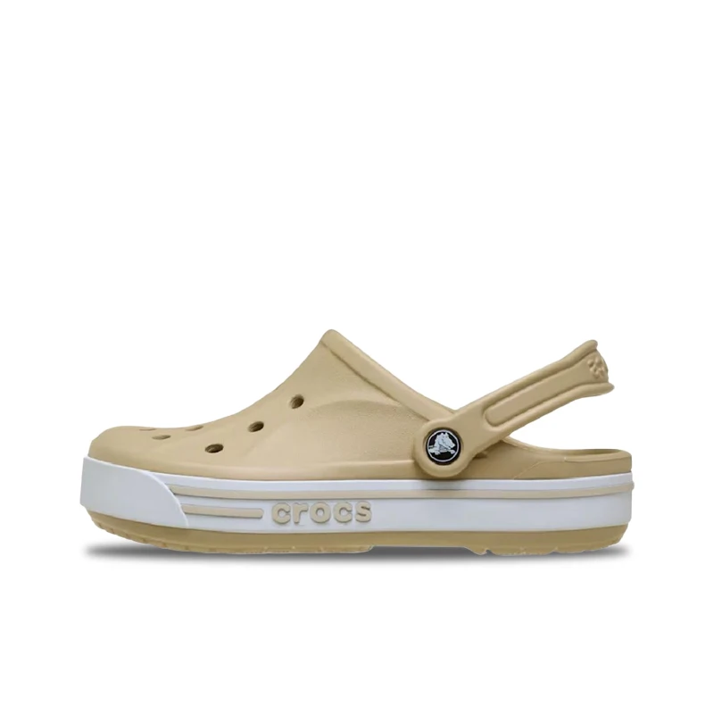 Crocs Bayaband Clog Gray Mud Retro Casual Durable Non-Slip Breathable Supportive Unisex Slip-On Beach Sandal Comfort 212333-27J