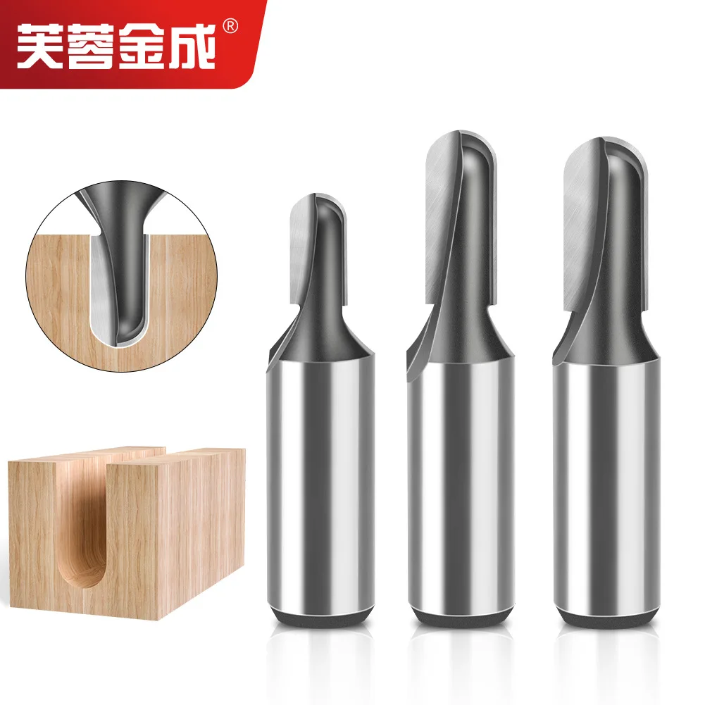 1/2 Shank 12 Shank Deep Round Bottom Cutter Woodworking Milling Cutter Slotting Tool Trimming Machine Head Engraving Electromech