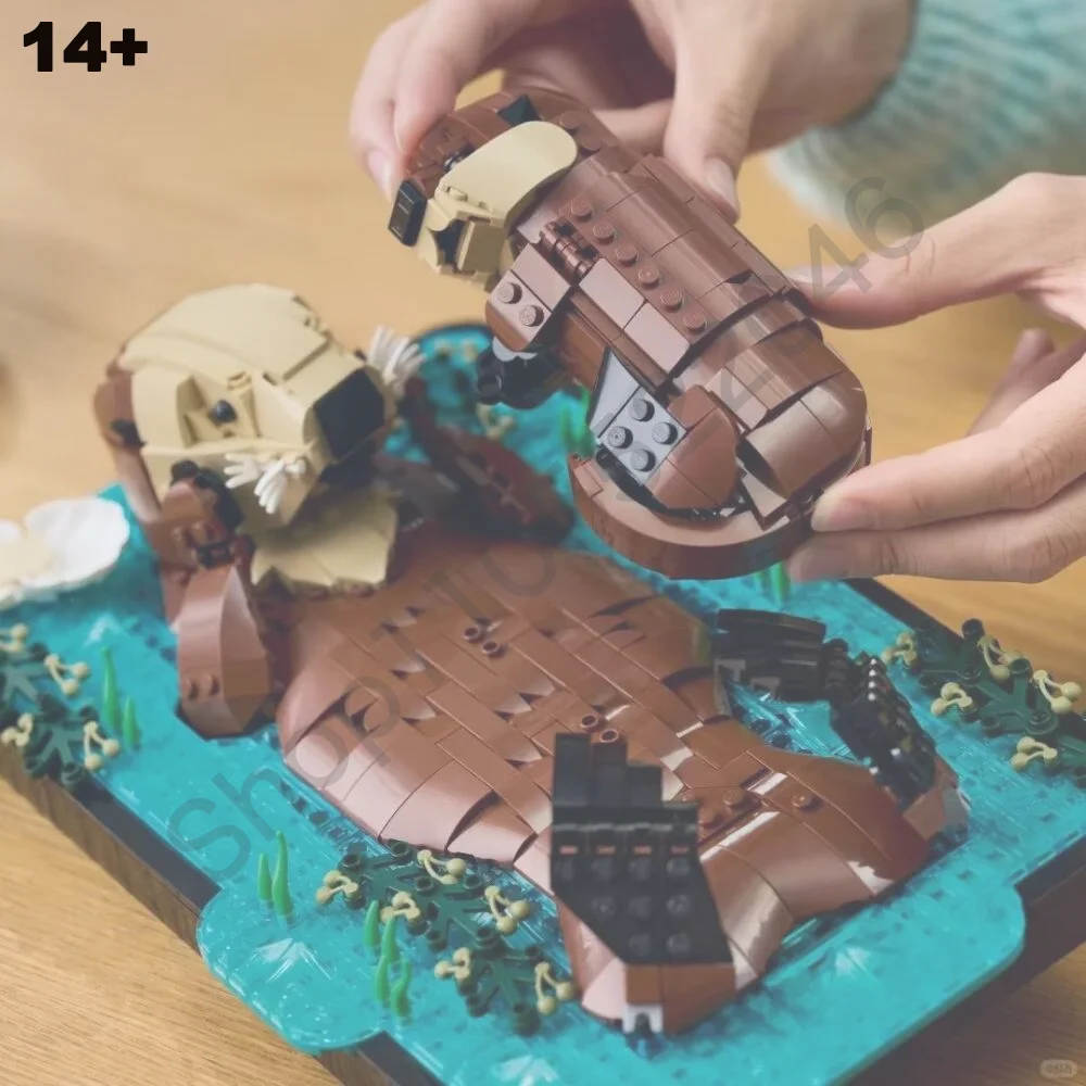in-stock-1234pcs-cute-marine-animals-floating-sea-otters-building-block-puzzle-model-for-ornament-birthday-gifts