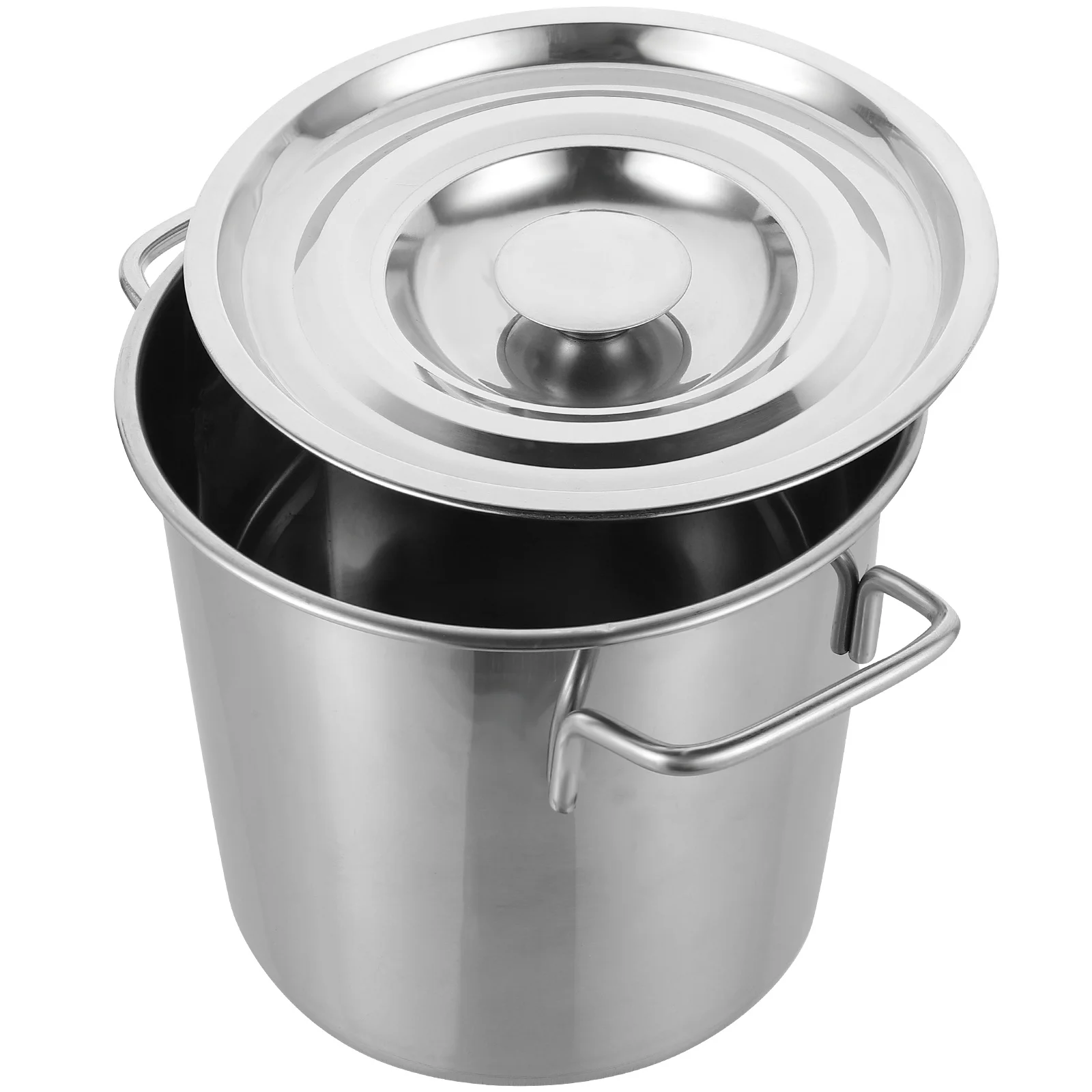 

Stainless Steel Soup Large Capacity Meat Stew Bucket Crawfish Boiler Kitchen Cooking Container Handle Corrosion