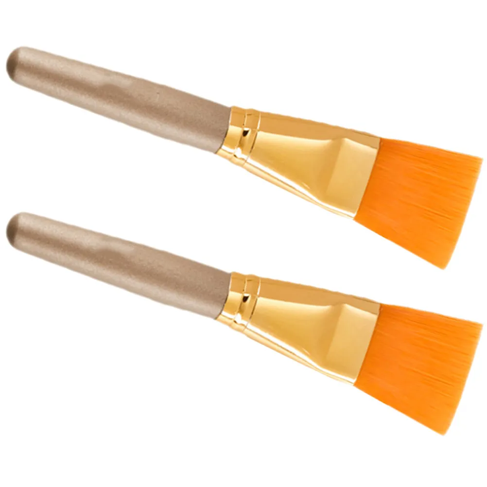 2Pcs Face Mask Mud Brush Tool Facial Mask Applicator Soft Bristles Safe Skin Contact Even Application Comfortable Handle