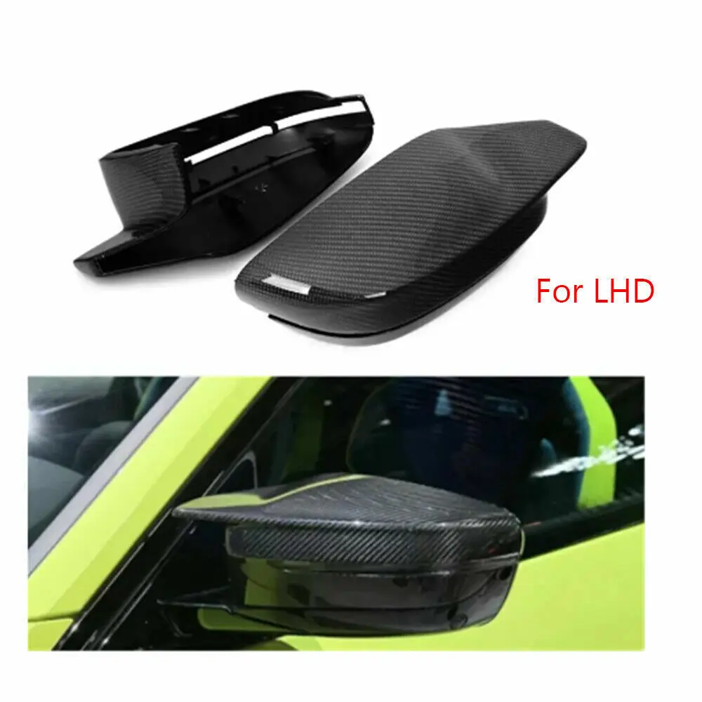 Carbon Fiber Replace Side View Mirror Caps Cover for BMW M3 G80 M4 G82 G83