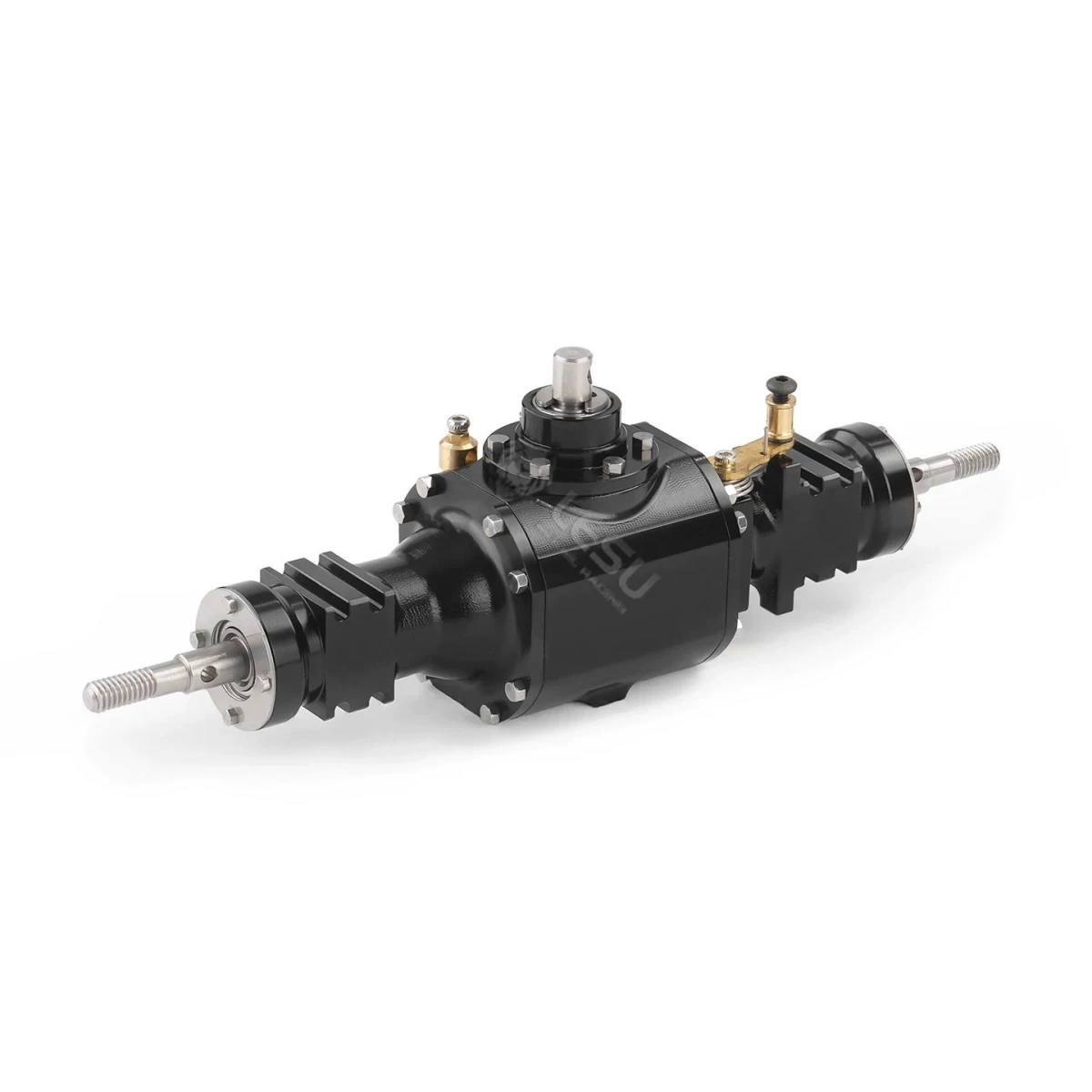 LESU RD-2039 Front Rear Axle With Differential Lock For 1/14 WA100M-8 RC Loader Gear Ratio 1:3 Heavy Duty Axle Upgrade Parts