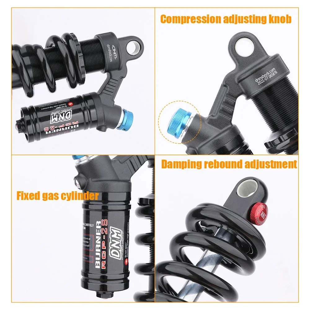 DNM RCP2S Shock Absorber Rebound Adjustable High Pressure Suspension Spring MTB Downhill Bicycle Rear Shock Absorber