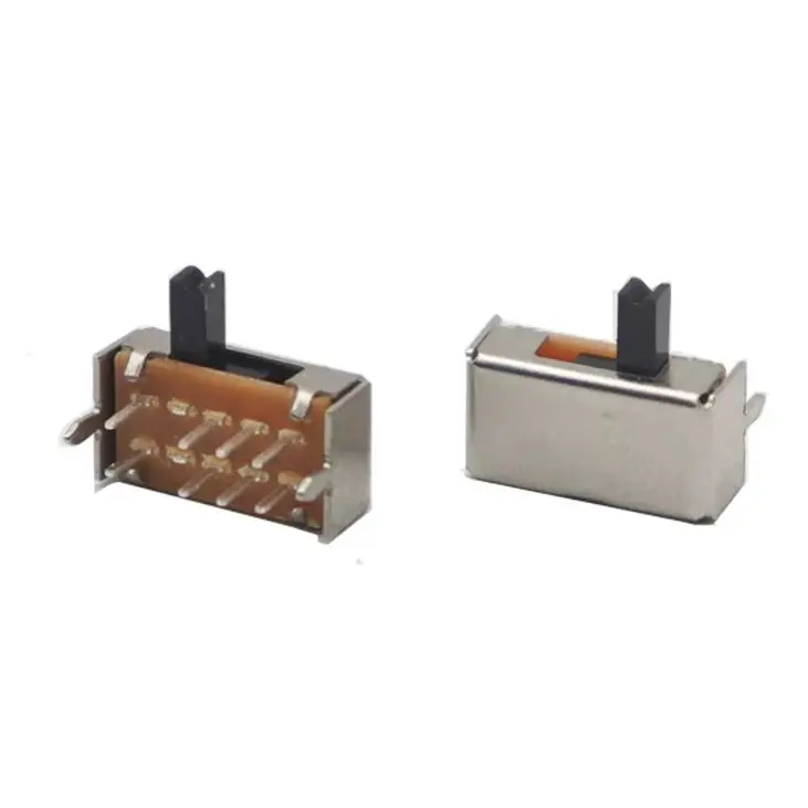 【40-20PCS】SK23D07 SK23D07VG4 8 Pin PCB  Miniature Slide Switch Side Handle High 4mm 3 Position 2P3T DP3T