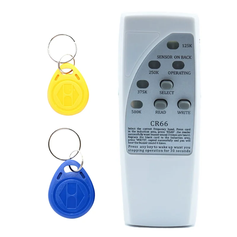 A24U Handheld RFID Smart Chip Reader Writer + 2X5200 Schlüsselbund 125Khz ID Kopierer Duplizierer ID Tags Programmierer Für EM4305 T5577