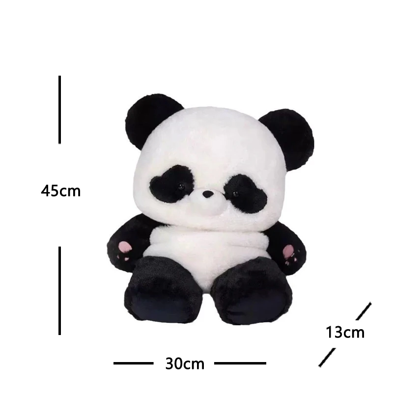 Cute Panda Backpack Cartoon Soft Cute Plush School Girl Backpack ins Girl Doll Bag