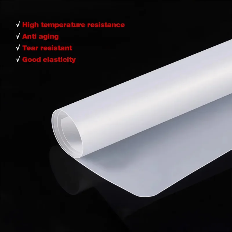 Translucent Silicone Rubber Sheet Plate 0.5-20mm Thick White Clear High Temp Resistant