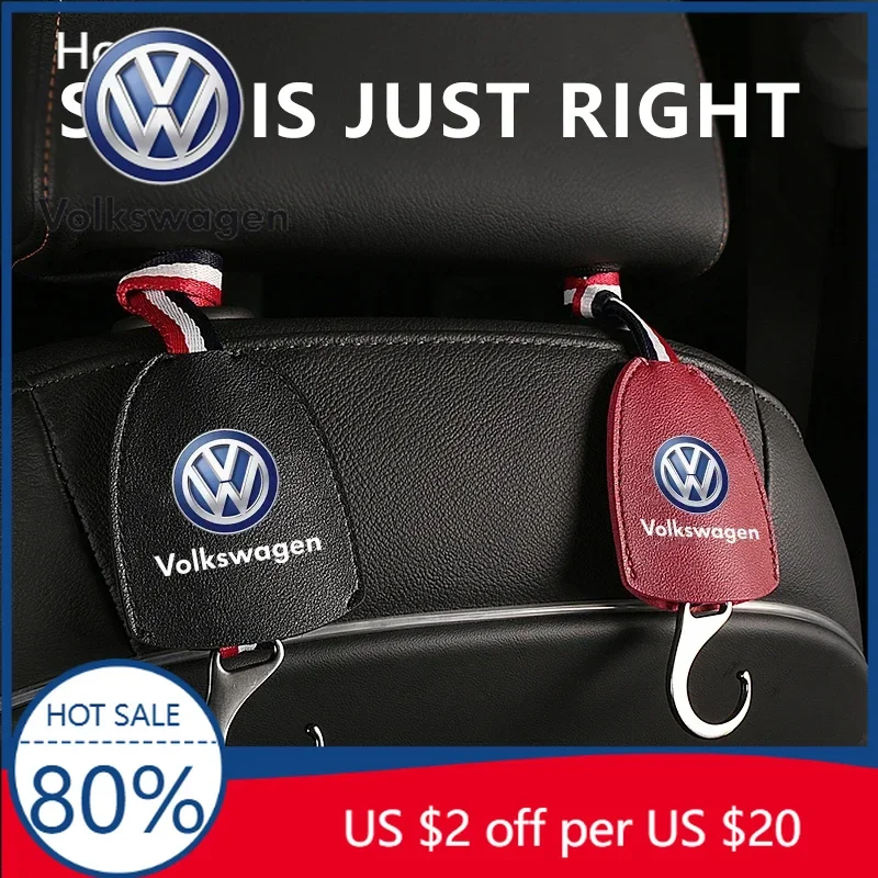 

Крючки для хранения на спинку сиденья автомобиля Volkswagen VW, портативные крючки на подголовник для Volkswagen VW R Line Golf MK4 MK5 MK6 MK7 M