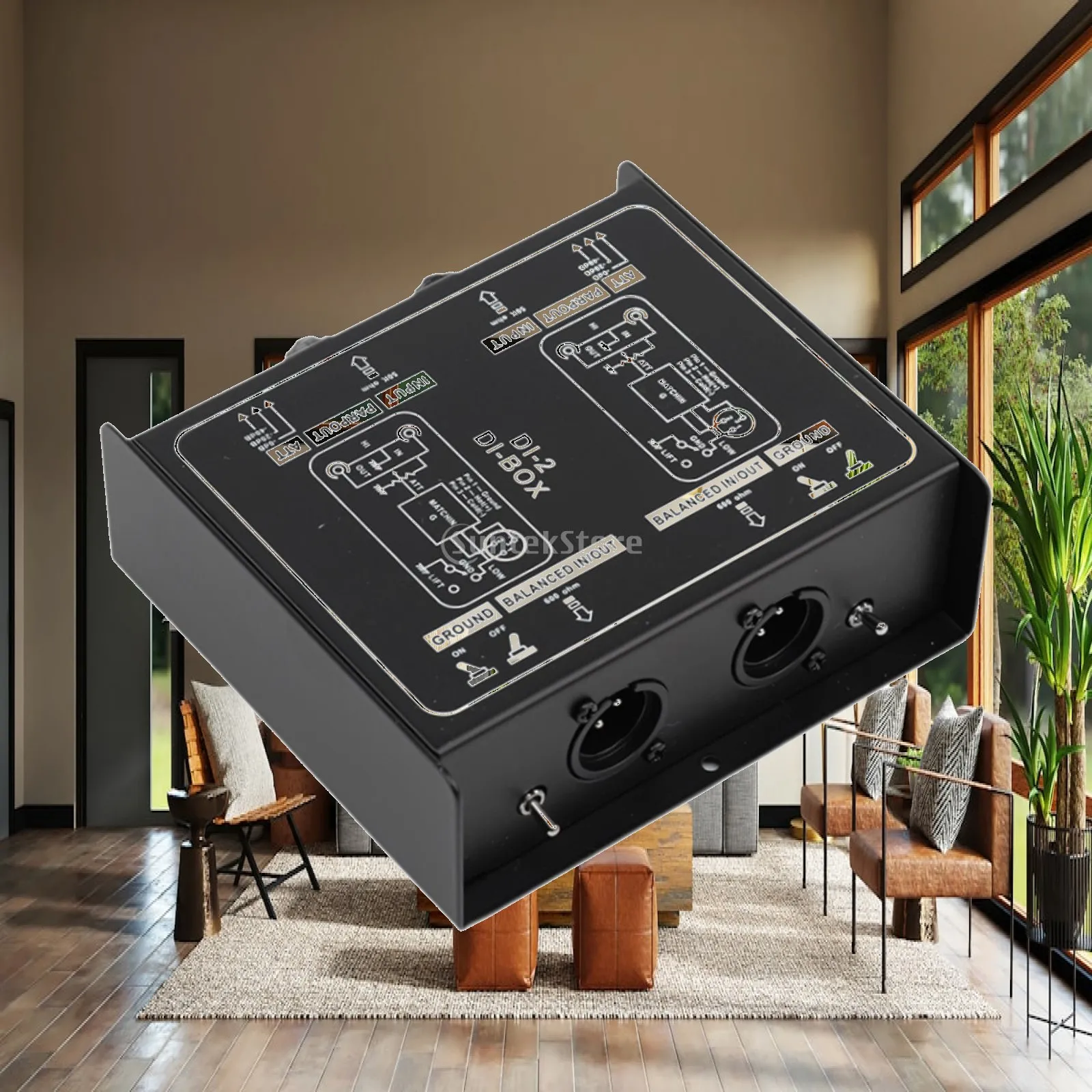 Passive Di XLR 6.35mm High Impedance for Musicians Recordings