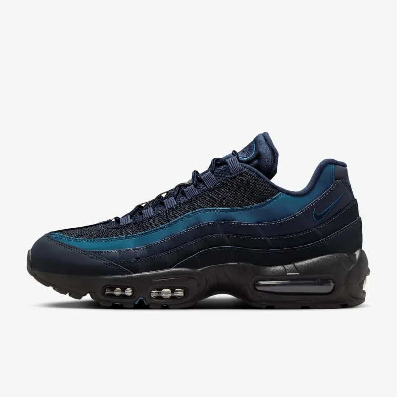 Nike Air Max 95 Original Nike Retro Sports Casual Running Shoes Air-cushioned Sneakers for Men Women Blue HQ3825-001