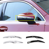 Back Rear View Side Mirror Cover Stick Trim Frame Eyebrow For Mercedes Benz A Class W177 A180 A200 A250 2019 2020 2021 2022 2023