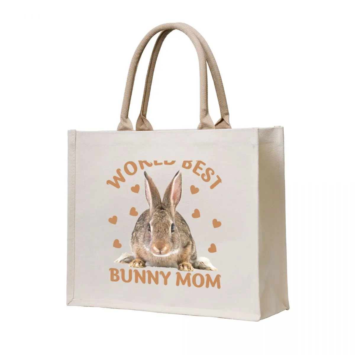 World best bunny mom, best mom Tote Bag Lady bags custom canvas bag shoping bag
