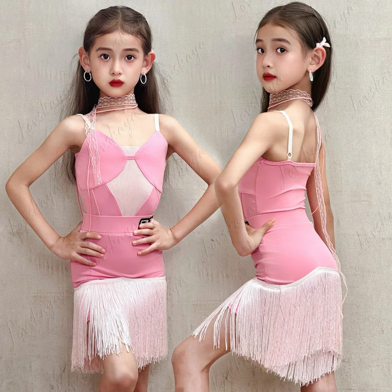 

Summer Toddler Practice Internet Celebrity Training Latin Dance Children's Practice Clothes Tassel Dance Latin