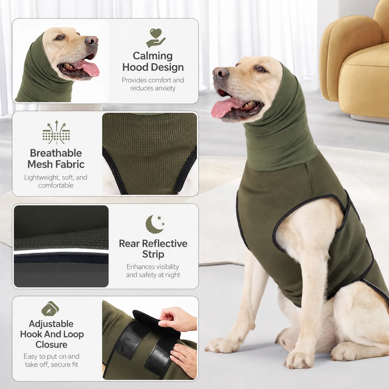 Эластичный жилет для собак от – обзор и цена Dog Anxiety Vest