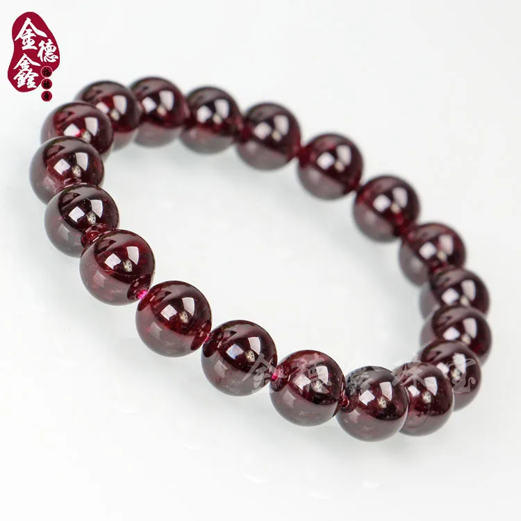 

Garnet Single Ring Bracelet Women's wine red Bracelet