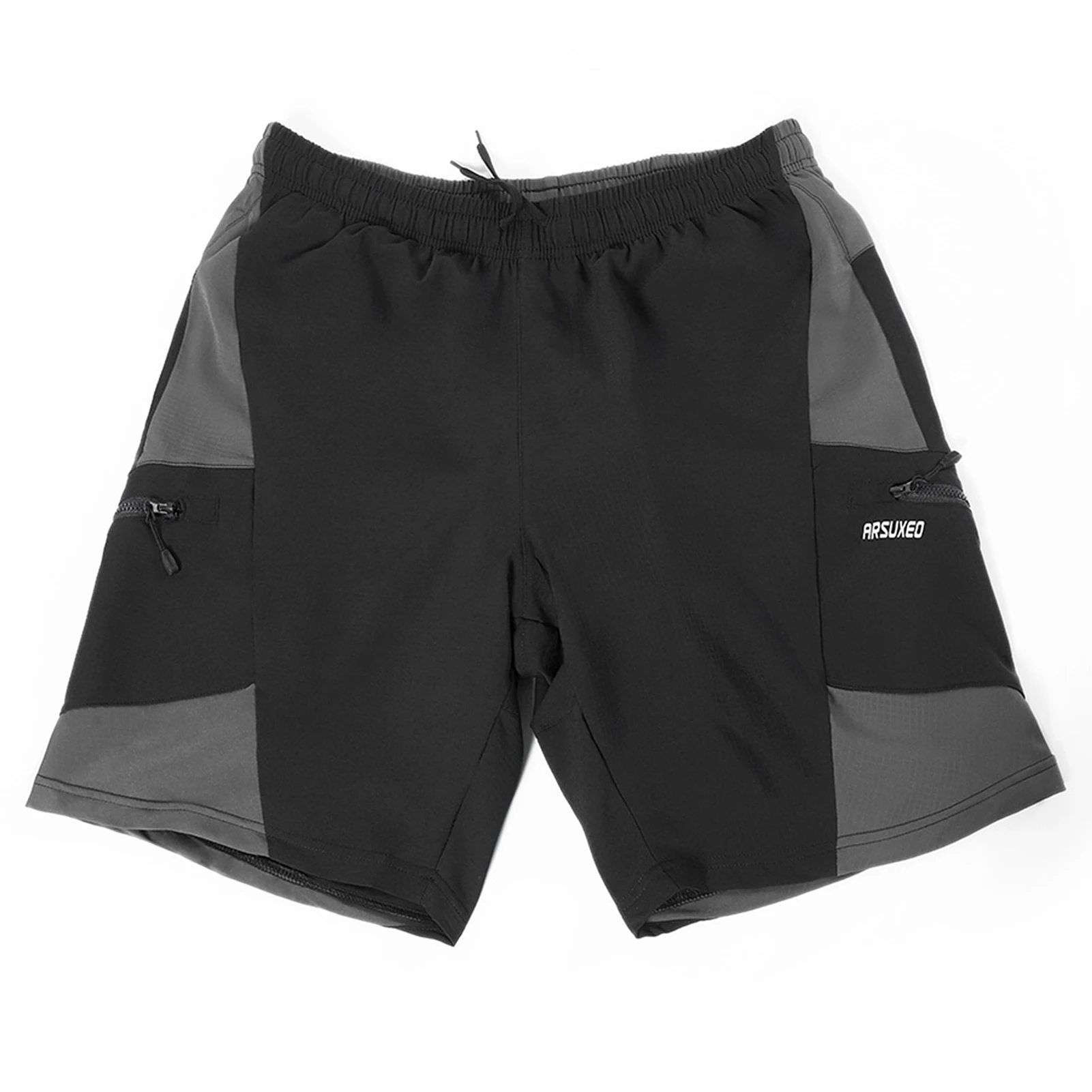 

2 In 1 Padded Bike Shorts with Pockets Men Breathable Exercise Shorts for Training Biking Cycle