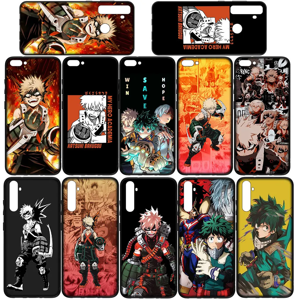 My Hero Academia Katsuki Bakugo BNHA Phone for Samsung Galaxy S24 S23 Fe Ultra A55 A35 A24 A15 A05 M55 M15 Plus A02 A03 Case