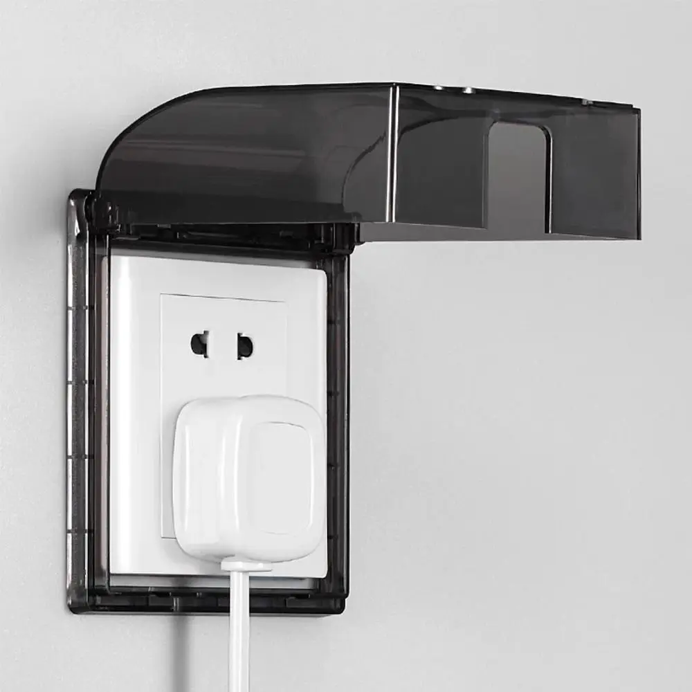 

Настенный переключатель, защитная крышка, самоклеящаяся пластиковая розетка, водонепроницаемая коробка, тип 86, крышка электрической вилки для ванной комнаты