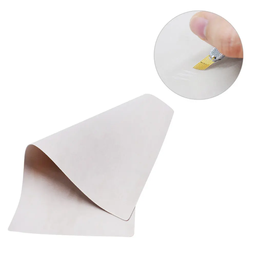 2Sheets A4 Realistic Embroidered Practice Skin for Tattooing Eyebrow Microblading Training Professional Salon Use Comfortable