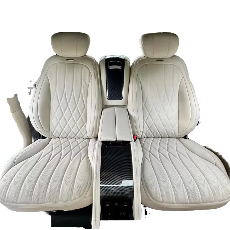 High Quality Leather Car Seat Touch Screen Pilot Seat OEM Reclining Car Seat for MPV Vans  Comfortable
