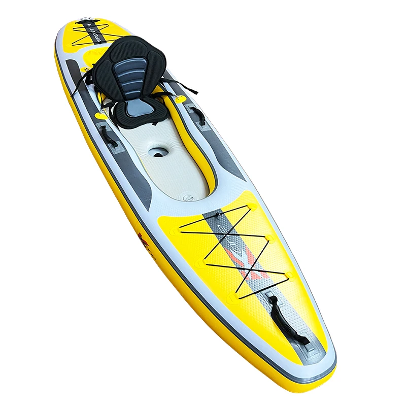 ZEBEC Kxone Woosung Dropshipping Pinna Drive Sea Pesca Sedile singolo Kayak Sit on Top Singolo in vendita