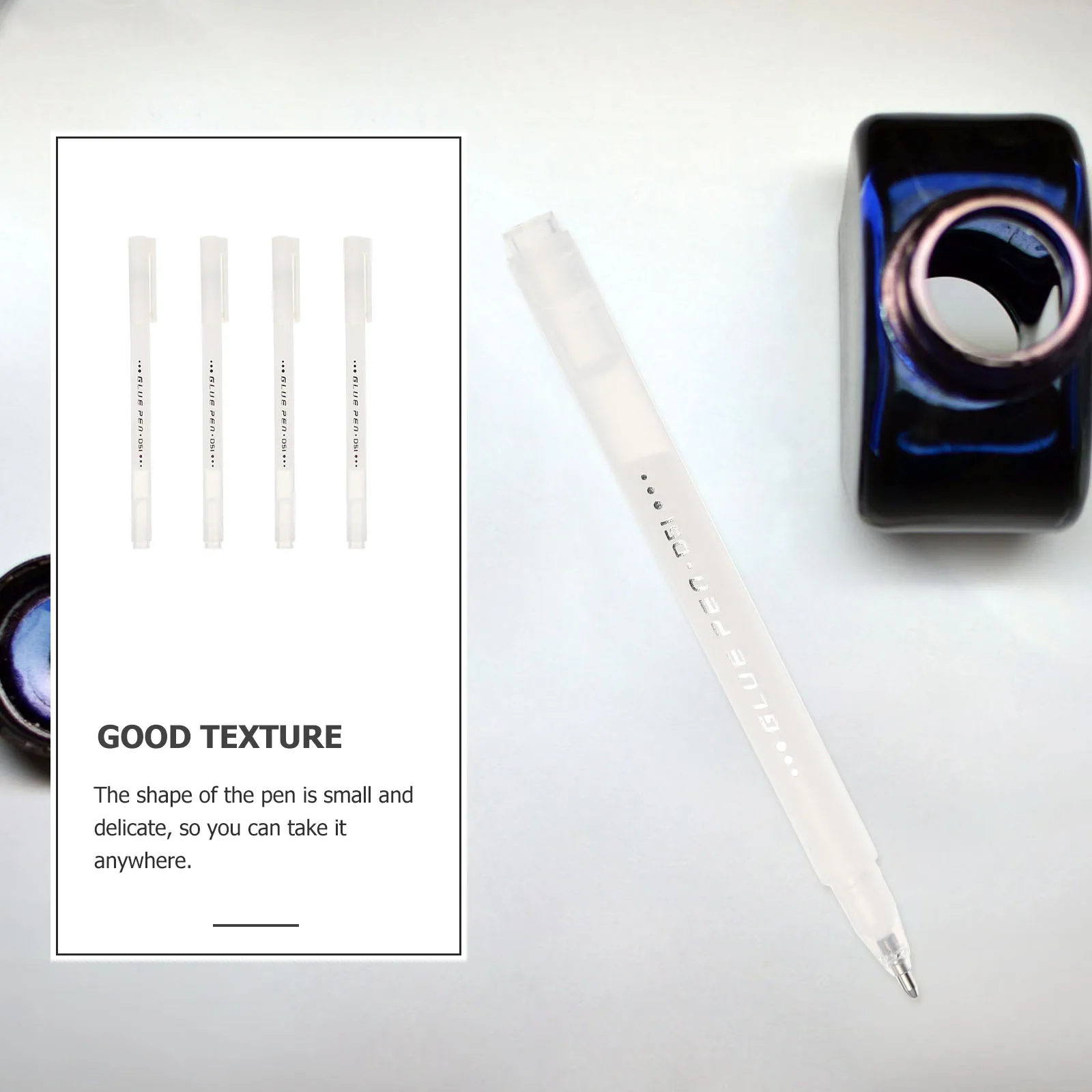 

4pcs Point Glue Pen High Viscosity Quick Drying For Diy Crafts Kids Stationery Art Projects Glue Sticks Portable Adhesives