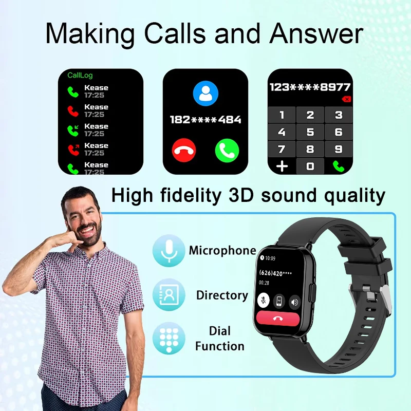 New Global Version For Xiaomi Redmi Smart Watch 1.83'' Display Men Women 100+ Sports Mode Heart Rate Bluetooth Call Smart Watch