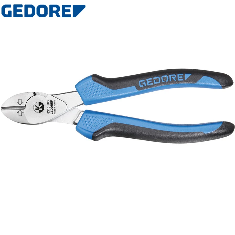 GEDORE 8316-160 JC Power Side Cutter 160 mm Anti Slip Design Effort Saving Suitable For Dontinuous Use Under High Intensity