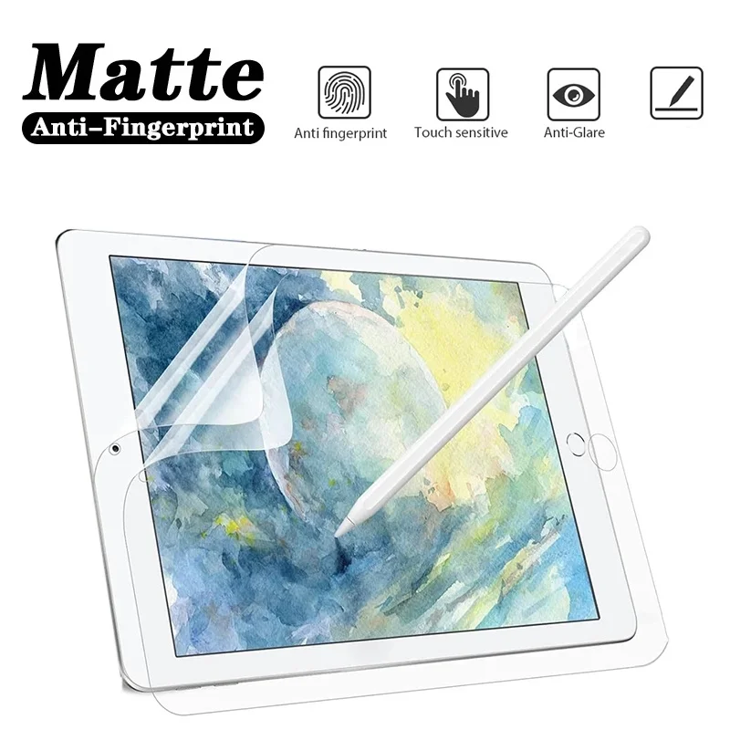 1pcs Matte Like Paper Film For iPad 10th 9th 8th 7th 6th 5th Generation For iPad Air 5 4 3 Mini 6 Screen Protector Accessories