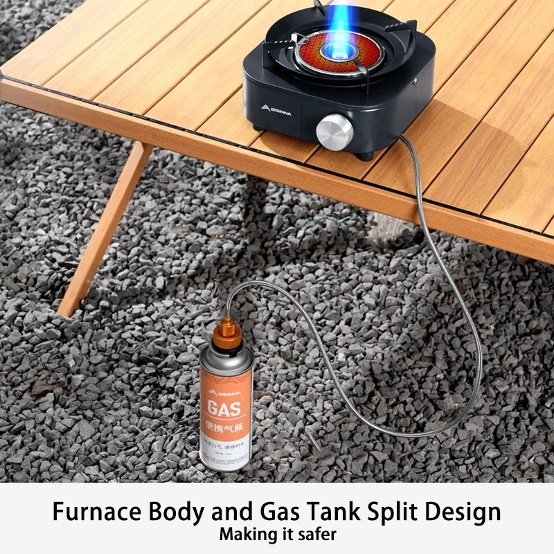 4000W High-power Infrared Stove Portable Lightweight Gas Burner Split Type Stove Outdoor Camping Supplies Picnic Hiking
