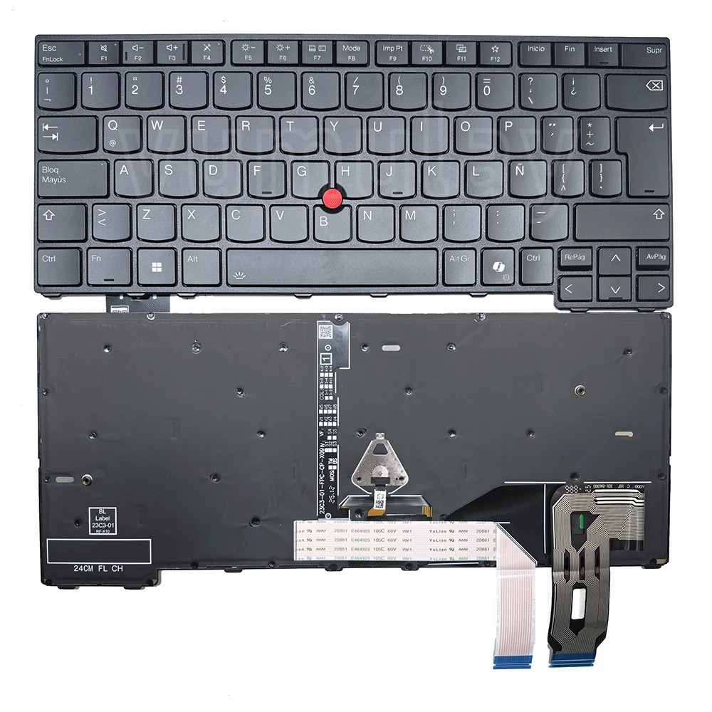 Russian/US/Latin Backlit Keyboard for Lenovo ThinkPad T14 Gen 6 20QC,T14 Gen 5 21ML 21MM,L14 GEN 6 L14 Gen 5 21L5 21L6 21L1 21L2