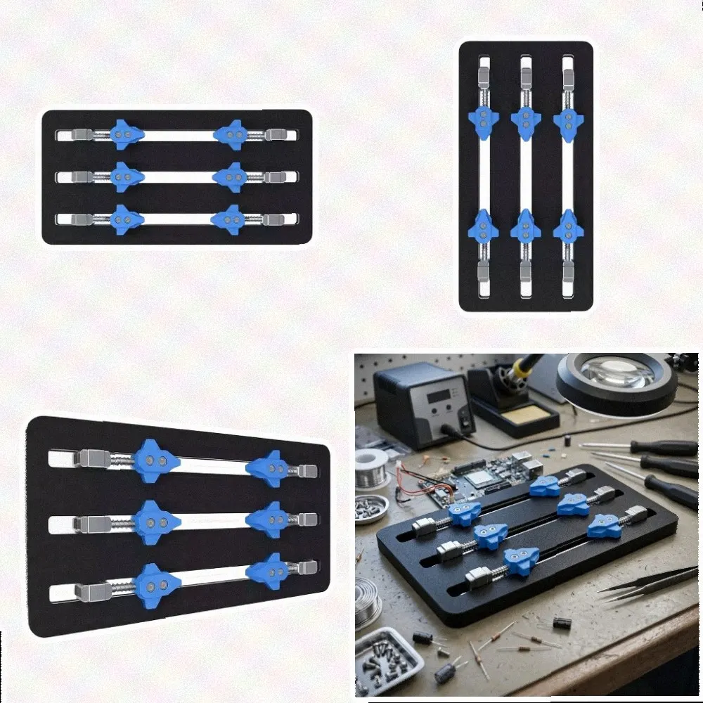 For T33Pro Multi-function Repair Fixture Solderings Clamp Motherboard Holder Adjustable Metal PCB Board Station Tool For Welding