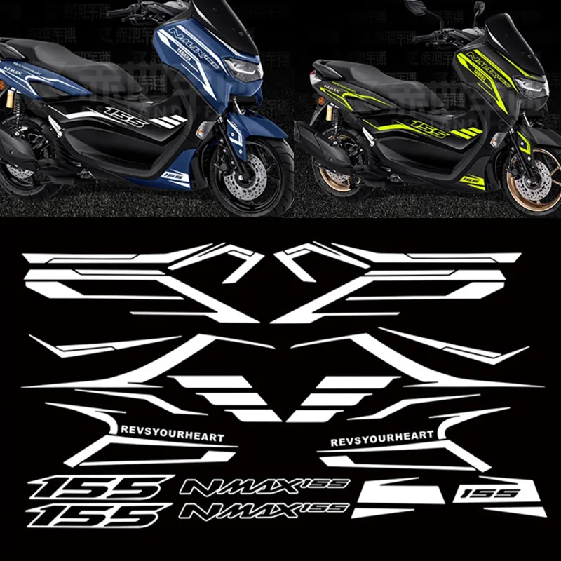 

NMAX Motorcycle Whole Car Sticker For YAMAHA NMAX 155 N-MAX155 2019 2020 2021 Fairing Kit Fuel Tank Pad Fairing Decal Stickers